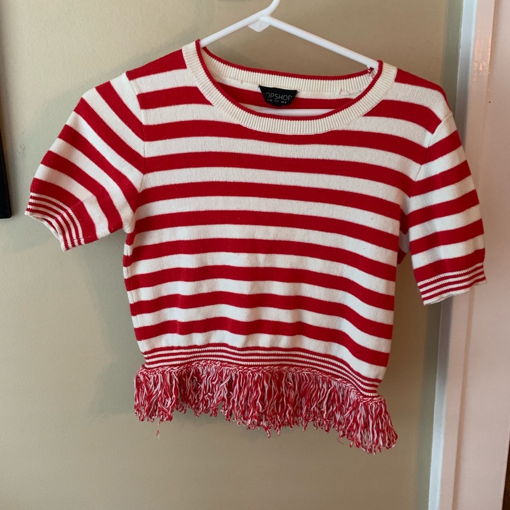 Red and White Crop Too